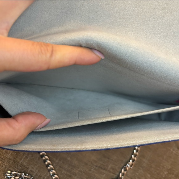 🩷✨SOLD✨🩷Louis Vuitton Epi Pochette Felicie Hot Pink & Blue - Picture 6 of 10